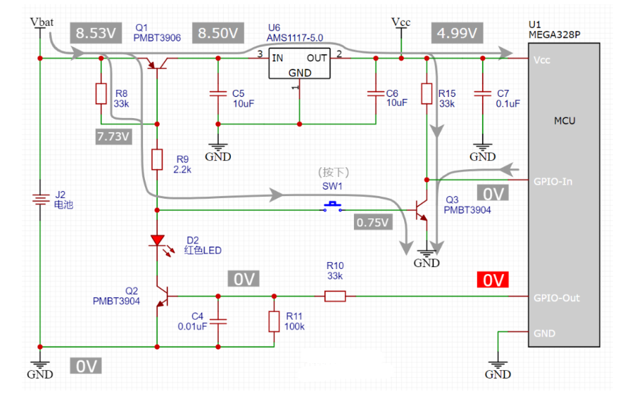 一鍵開(kāi)機(jī) 關(guān)機(jī)電路