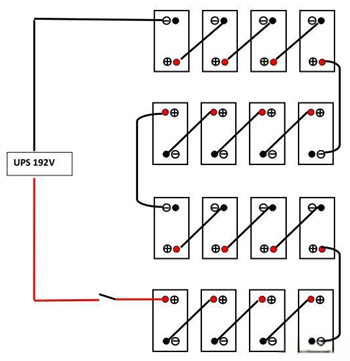 不間斷電源電池接線圖